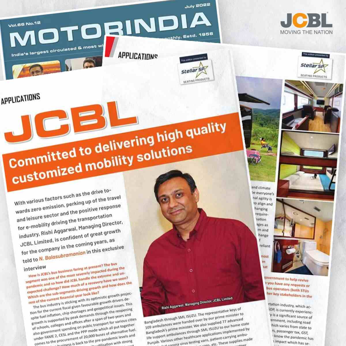 Delivering best quality mobility solutions MotorIndia Coverage -July Edition, 2022