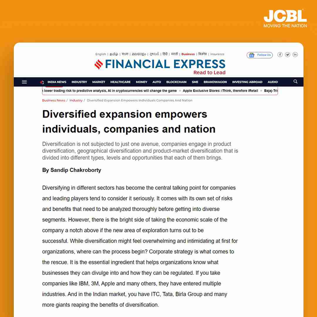 Diversified expansion empowers individuals, companies and nation, Financial Express, April Edition 2023