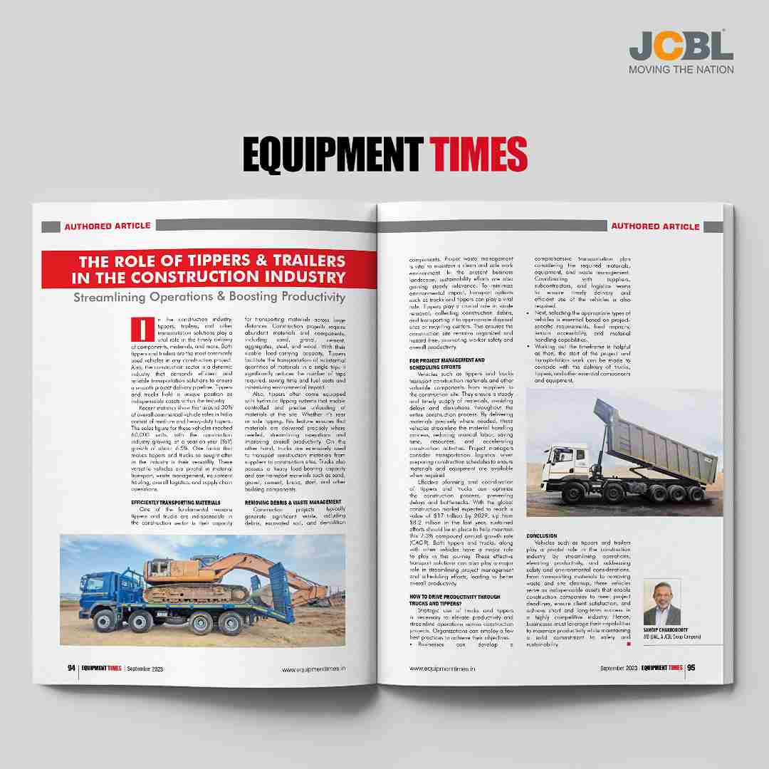 The role of Tippers & Trailers, Equipment Times, September 2023