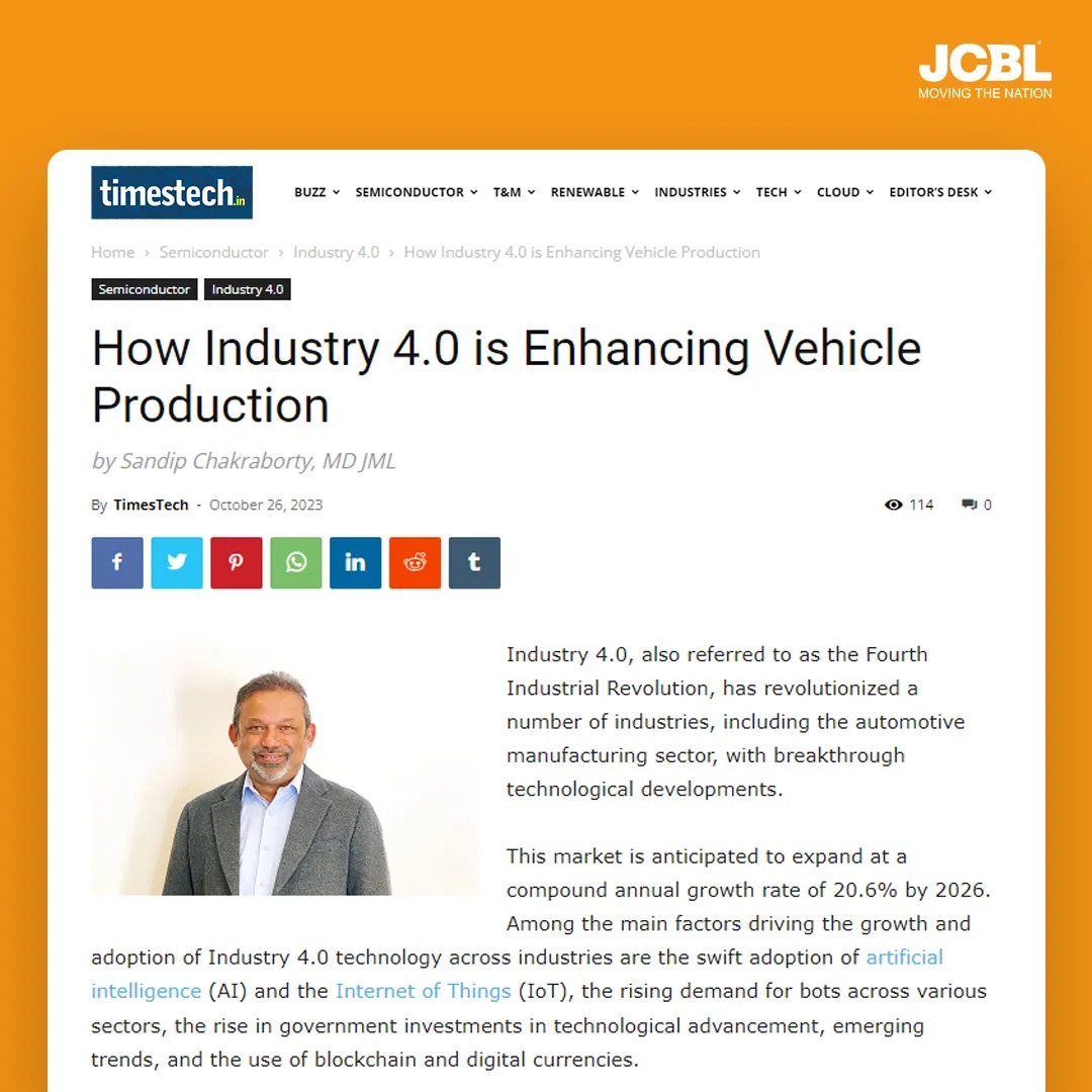 How Industry 4.0 is Enhancing Vehicle Production, Times Tech, October 2023