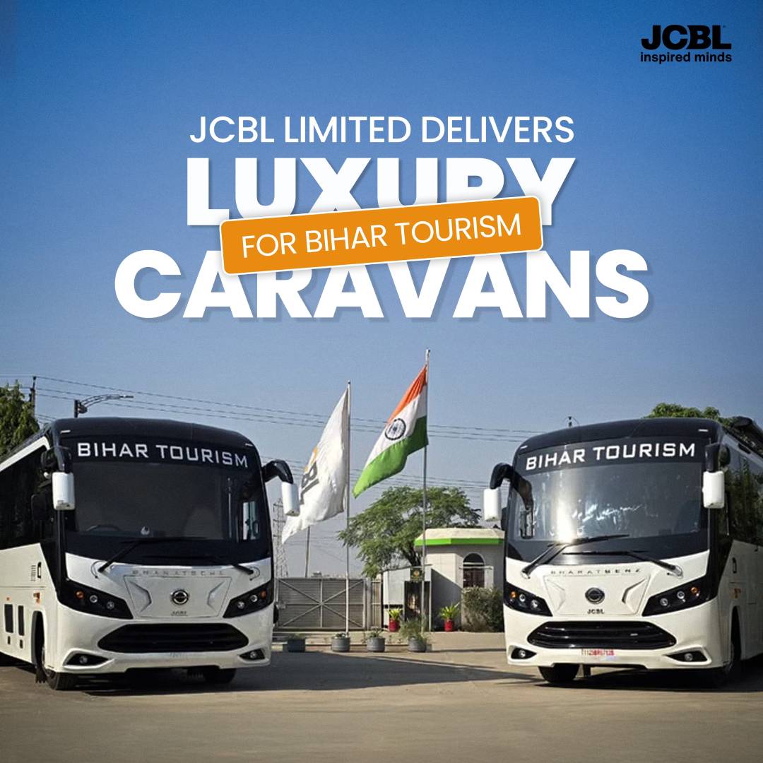 JCBL Limited Delivers Luxury Caravans for Bihar Tourism